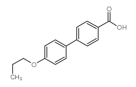 4-丙氧基-4’-二苯甲酸结构式