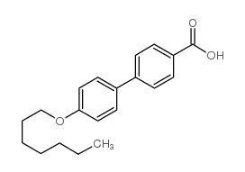 4-(庚氧基)-4-联苯基羧酸结构式