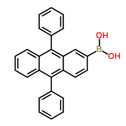 B-(9,10-二苯基-2-蒽)硼酸结构式