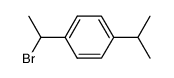 (+/-)-1-bromo-1-(4-isopropylphenyl)ethane结构式