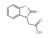3(2H)-Benzothiazoleaceticacid, 2-thioxo-结构式