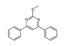 2-methylsulfanyl-4,6-diphenylpyrimidine结构式
