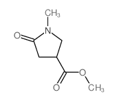 1-甲基-5-氧代吡咯烷-3-羧酸甲酯结构式