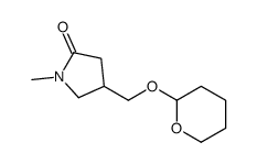 1-methyl-4-(oxan-2-yloxymethyl)pyrrolidin-2-one结构式