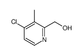 4-氯-2-(羟基甲基)-3-甲基吡啶结构式