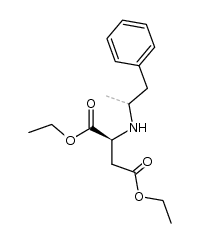 (2S)-diethyl 2-((1-phenylpropan-2-yl)amino)succinate结构式