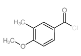Benzoyl chloride, 4-methoxy-3-methyl- (9CI)结构式
