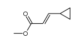 Methyl 3-cyclopropylacrylate结构式
