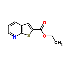 噻吩并[2,3-b]吡啶-2-羧酸乙酯结构式