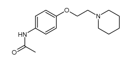 acetic acid-[4-(2-piperidino-ethoxy)-anilide]结构式