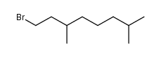 1-bromo-3,7-dimethyloctane结构式