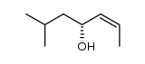 (R)-6-methyl-hept-2c-en-4-ol结构式