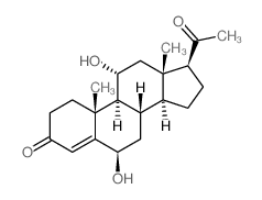 (6R,8S,9S,10R,11R,13R,14S,17S)-17-acetyl-6,11-dihydroxy-10,13-dimethyl-1,2,6,7,8,9,11,12,14,15,16,17-dodecahydrocyclopenta[a]phenanthren-3-one结构式