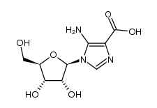 N1-(&beta;-D-ribofuranosyl)-5-carboxy-5-aminoimidazole结构式