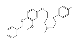 (3S,4R)-4-(4-Fluorophenyl)-3-[[3-methoxy-4-(phenylmethoxy)phenoxy]methyl]-1-methylpiperidine结构式