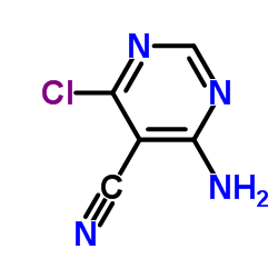4-氨基-5-氰基-6-氯嘧啶结构式