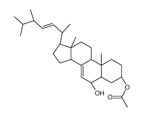 3β-乙酰氧麦角甾-7,22-二烯-5α-醇结构式