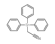 Acetonitrile, 2-(triphenylstannyl)-结构式