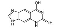 6-氨基-3,7-二氢-咪唑并[4,5-g] 喹唑啉-8-酮结构式