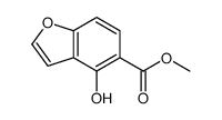 5-Benzofurancarboxylic acid, 4-hydroxy-, methyl ester结构式