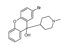 2-bromo-9-(1-methylpiperidin-4-yl)xanthen-9-ol结构式