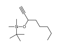 tert-butyl-dimethyl-oct-1-yn-3-yloxysilane结构式