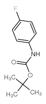 4-氟苯基氨基甲酸叔丁酯结构式