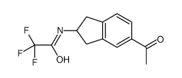 N-(5-acetyl-2,3-dihydro-1H-inden-2-yl)-2,2,2-trifluoroacetamide结构式