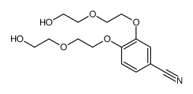 3,4-bis[2-(2-hydroxyethoxy)ethoxy]benzonitrile结构式