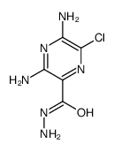 3,5-diamino-6-chloropyrazine-2-carbohydrazide结构式