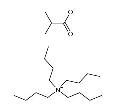 tetrabutylammonium 2-methylpropionate结构式