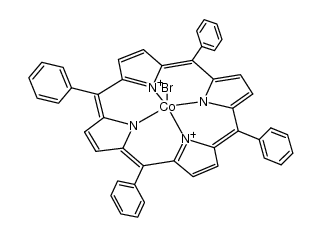 Co(5,10,15,20-tetraphenylporphinato)Br结构式