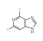 3,5-difluoro-4,7,9-triazabicyclo[4.3.0]nona-1,3,5,7-tetraene结构式