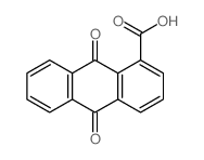 9,10-二氧代-9,10-二氢-蒽-1-羧酸结构式