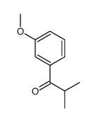 1-(3-甲氧苯基)-2-甲基丙烷-1-酮结构式
