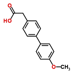4-联苯-(4-甲氧基)乙酸结构式