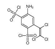 4-amino-6-(1,2,2-trichloroethenyl)benzene-1,3-disulfonyl chloride结构式