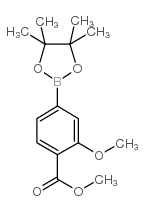 3-甲氧基-4-甲氧羰基苯硼酸频那醇酯结构式