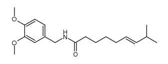 8-methyl-non-6-enoic acid veratrylamide结构式