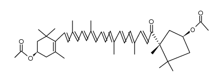 (3R,3'S,5'R)-3,3'-diacetoxy-β,κ-caroten-6'-one结构式
