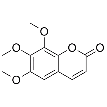 6,7,8-三甲氧基香豆素； 白蜡树素结构式