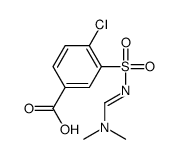 4-chloro-3-(dimethylaminomethylideneamino)sulfonylbenzoic acid结构式