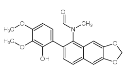 N-[6-(2-HYDROXY-3,4-DIMETHOXYPHENYL)NAPHTHO[2,3-D][1,3]DIOXOL-5-YL]-N-METHYLFORMAMIDE结构式