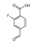 2-fluoro-4-formylbenzoic acid结构式
