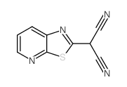 2-(9-thia-2,7-diazabicyclo[4.3.0]nona-2,4,7,10-tetraen-8-yl)propanedinitrile结构式