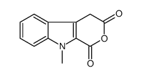 9-Methyl-4,9-dihydropyrano[3,4-b]indole-1,3-dione结构式