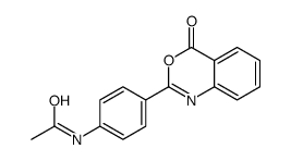 N-[4-(4-oxo-3,1-benzoxazin-2-yl)phenyl]acetamide结构式