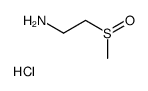 2-(Methylsulfinyl)ethanamine hydrochloride (1:1)结构式