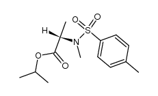(S)-isopropyl 2-(N,4-dimethylphenylsulfonamido)propanoate结构式