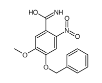 5-methoxy-2-nitro-4-phenylmethoxybenzamide结构式